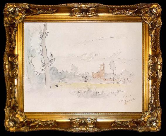 framed  Carl Larsson French Landscape, ta009-2
